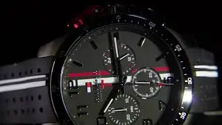 Tommy Hilfiger Quartz Chronograph Black Dial Black Silicone Strap Watch For Men @anilandsons