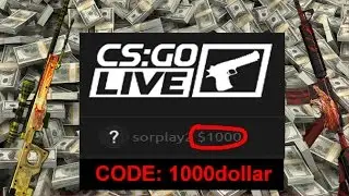 CSGOLIVE Promo Code | Code: 1000dollar | (WORKS) (2019)