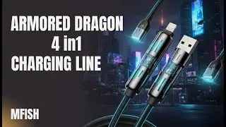 Unboxing and Review of the MFISH ARMORED DRAGON 4 in 1 Charging line #mfish