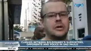 Clashes between Bolsonaro's supporters, opponents and police in Sao Paulo