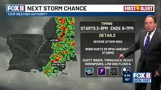 Evening weather update for Monday, March 3