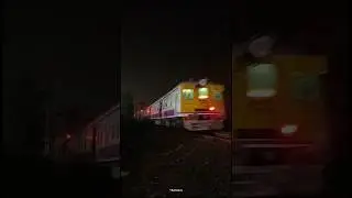Emu local at night acceleration #indianrailways #localtrain #emulocal #railway #short #shorts