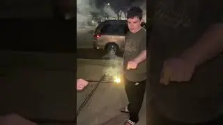 Sparklers Magic Trick! 😱🧨 #shorts #newyear #2023
