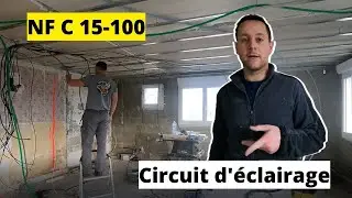 CAS CONCRET:  CIRCUIT D'ECLAIRAGE SELON LA NF C 15-100 #8