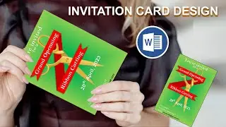 Grand opening invitation card design  ||