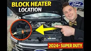 Where Ford Hid the Block Heater on the 2024+ Super Duty 🔌❄️ (No Map Required)