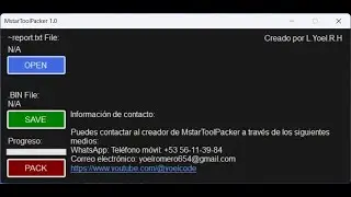 MstarToolPacker in pack and unpack