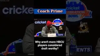Coach Deion Sanders on HBCU players being under drafted by the NFL.