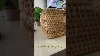 [102012] Eco-Friendly Rattan Basket - Natural & Stylish!