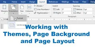 8. Working with Themes, Page Background and  Page Layout - Introduction to Microsoft Word