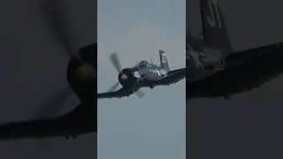 CORSAIR & EXPLOSIVES! 🔥@EAA #corsair #warbird #airshow #shorts #fyp #aviation #recommended #sick