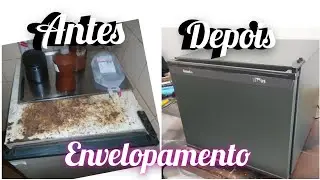Envelopamento Frigobar antigo enferrujado
