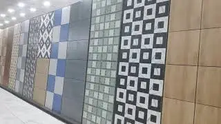 portico wall tiles design // car parking tiles 16160 //digital parking tiles design