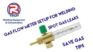 Gas flow meter setup for welding -  Save gas - Tips for gas leak checking