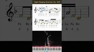 Daily Sight-Singing Exercise No.269 | Intermediate: One Flat(Key F)