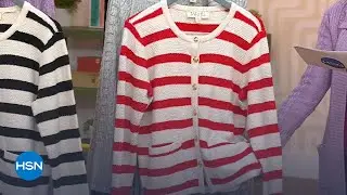 TWRHLL by Christie Brinkley Sweater Knit Button-Down Cardigan | HSN