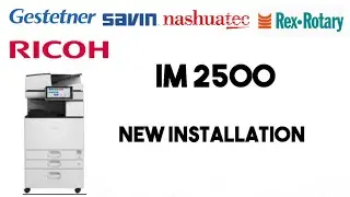 Ricoh IM 2500 Installation. How to install Ricoh IM 2500 with ARDF.