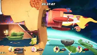 SPONGEBOB & PATRICK vs OBLINA & ZIM (Hardest Difficulty) Nickelodeon All-Star Brawl -PC