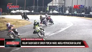 MALAM TAHUN BARU DI SIRKUIT PUNCAK MARIO, WARGA ANTUSIAS MENYAKSIKAN BALAPAN