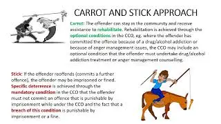 Criminal sanctions - Community correction orders