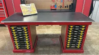 Harbor freight 20 bin organizer review and bench build