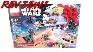 LEGO Star Wars 2017 ADVENT CALENDAR Review! | Set 75184 | SANTA BB-8 & COOL Micro-Builds!