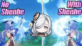 No Shenhe VS With Shenhe | Buff Test | Genshin Impact