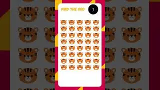 Tiger Emoji Expert Reveals the Shocking Odd One Out! #shorts