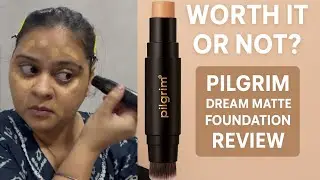 Is Pilgrim Foundation Stick Worth It? | Full Coverage + Brush Test | Best Stick Foundation India 