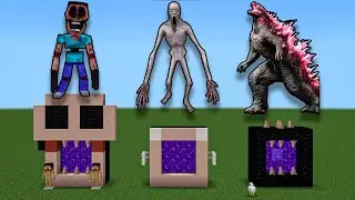 How to Make portal to a Godzilla, SCP-096, Mimicer!!!