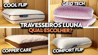Qual o MELHOR TRAVESSEIRO? 🤔 Testes Travesseiros Luuna: Grid Tech, Copper Care, Cool e Comfort Flip