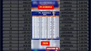 IPL 2024 Schedule, ipl_2024 matches list | IPL Venues #cricket #ipl2024