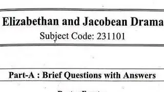 Elizabethan to Jacobean Drama Question Answers | #ugcnetenglish #upltgrade #uptgt #uppgt #upessc 