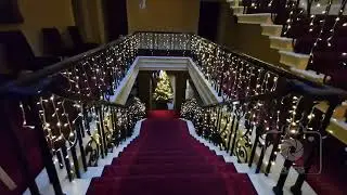 Christmas at Nostel Priory, Wakefield, United Kingdom, UK