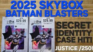 2025 Skybox Metal Universe Batman Blasters! CASE HIT Secret Identity! JUSTICE /250! Teal & Purple FX