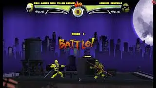 Ultimate Hero Clash 2 Ninja Master Mode Yellow Ranger vs  Armored Donatello
