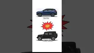 Thar Roxx vs Harrier🔥 #shorts #tataharrier #tharroxx #indiancars #carcomparison #suv #mahindra #tata