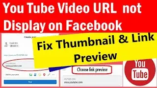 How to fix YouTube thumbnails not showing on Facebook when sharing a video link | #linkpreview