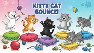 KITTY CAT BOUNCE! 🐱🎶 | Fun Animal Dance Song for Kids | Happy Tales & Tunes