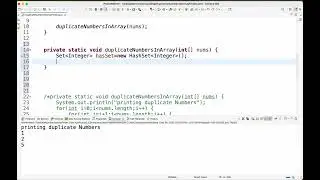 Duplicate numbers in an array