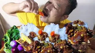 Gravy Buffalo Curry With Rice | Mukbang |