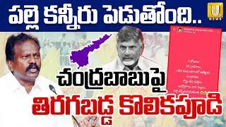 పల్లె కన్నీరు పెడుతోంది..| Tiruvuru MLA Kolikapudi Srinivasa Rao Shocking Whatsapp Status | ITS UTV
