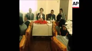 UPITN 25 11 79 MILITARY LEADERS MEET PRESIDENT GUEILLER
