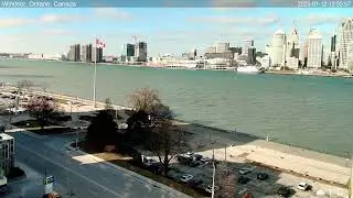 Detroit River Live Cam from Windsor, Ontario, Canada 🇨🇦