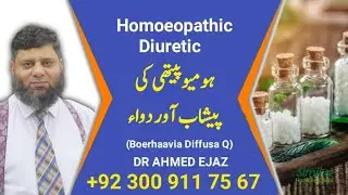 Boerhaavia  Diffusa Q  | Dr. Ahmed Ejaz | اردو | हिन्दी | Similia Homeo Clinix | Pakistan