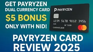 🔥 Get PayRyzen Dual Currency Card with $5 Bonus only with NID! | PayRyzen Card Review 2025