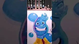 Dibujando a Wade de elemental 🌊✨🎨 #dibujo #arte #elemental #disney