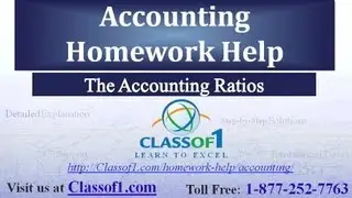 Accounting Ratios : Accounting Homework Help by Classof1.com