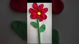 Рисуем и лепим цветок из пластилина. Видео для детей. Развиваем воображение и детскую моторику.