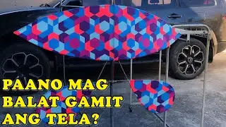 PAANO MAG BALAT GAMIT ANG TELA?|FABRIC USE FOR KITE | KITE SARANGGOLA VLOG